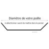 Poêle acier professionnelle 2 anses 