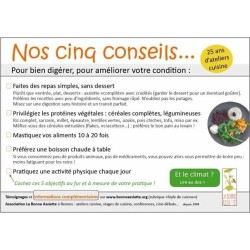 Flyer : Nos 5 conseils pour bien digérer...