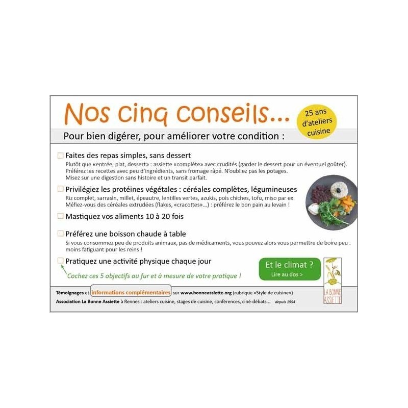 Flyer : Nos 5 conseils pour bien digérer...