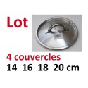 Lot 4 couvercles De Buyer 14 16 18 20 cm Prim Appety