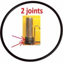 Lot 2 joints pour filtre Hydropure "Inox" sur évier