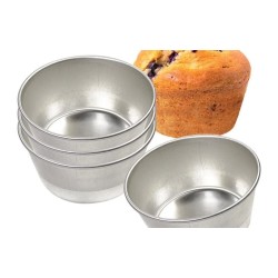 Moule à muffins fer blanc sans Téflon