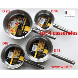 Lot 4 casseroles Bourgeat