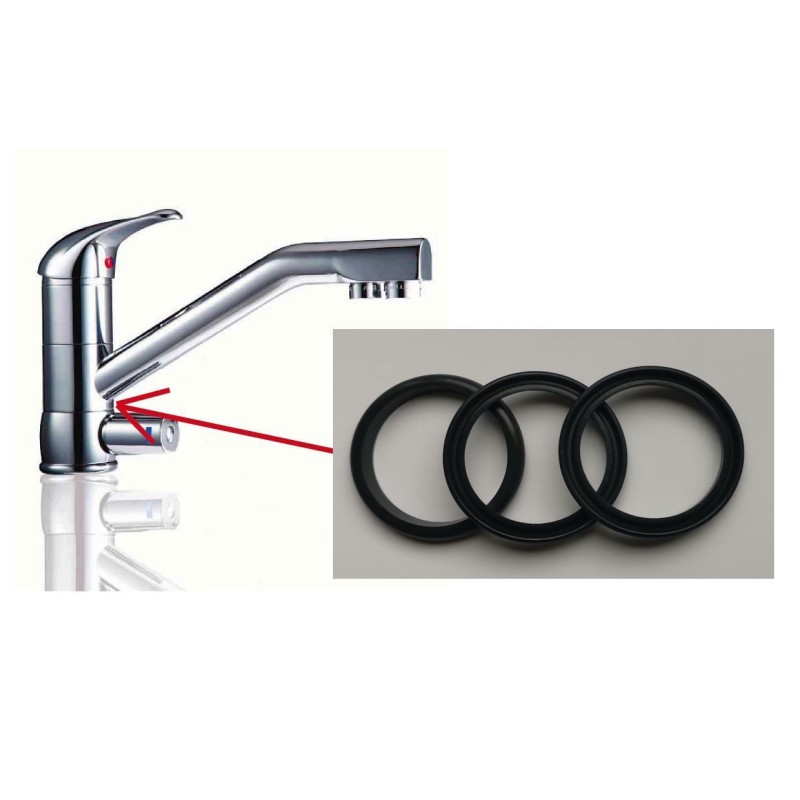 Lot 3 joints pour Col de cygne Mitigeur 3 voies MIT-C