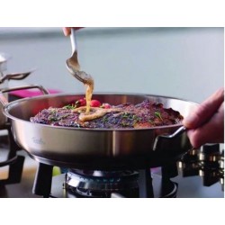 Poêle 2 anses inox Profi Collection