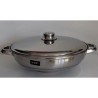 Poêle 2 anses inox Artame 32 cm avec couvercle