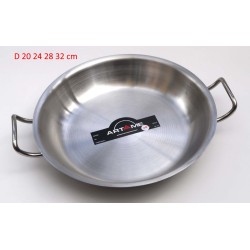 Poêle inox 2 anses artame 18/10