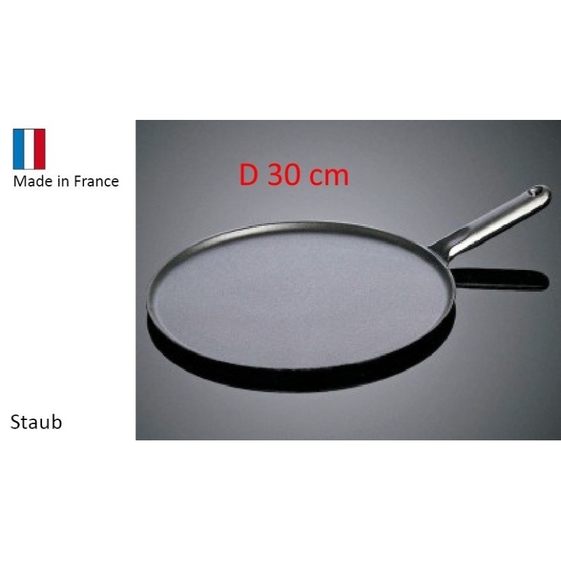 Crêpière Bretonne plancha fonte Staub 30 cm