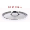 couvercle inox pour poêle ou sauteuse