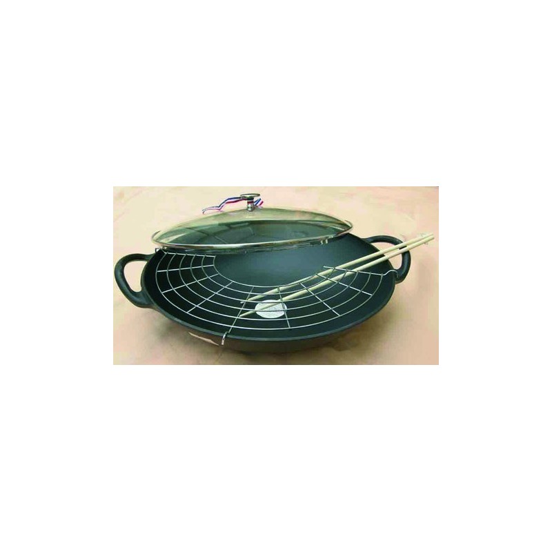 Wok En Fonte Landmann 15502 - Idéal Pour Plats Asiatiques, Paella Et Légumes Sains