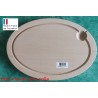 Planche ovale à découper bois naturel