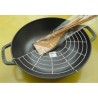 Wok fonte 30 cm avec grille