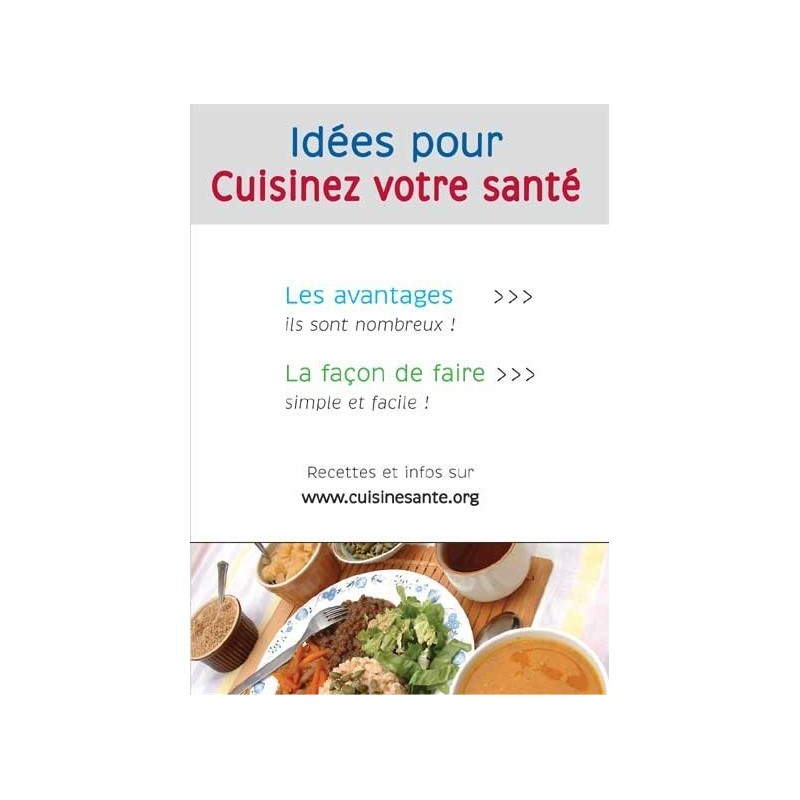 Flyer : idées pour cuisiner votre santé